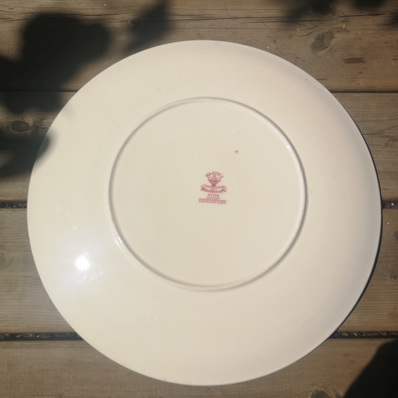Vintage Mason's Patent Ironstone China Red Vista England 15½" Large Dinner Plate - Picture 5 of 10